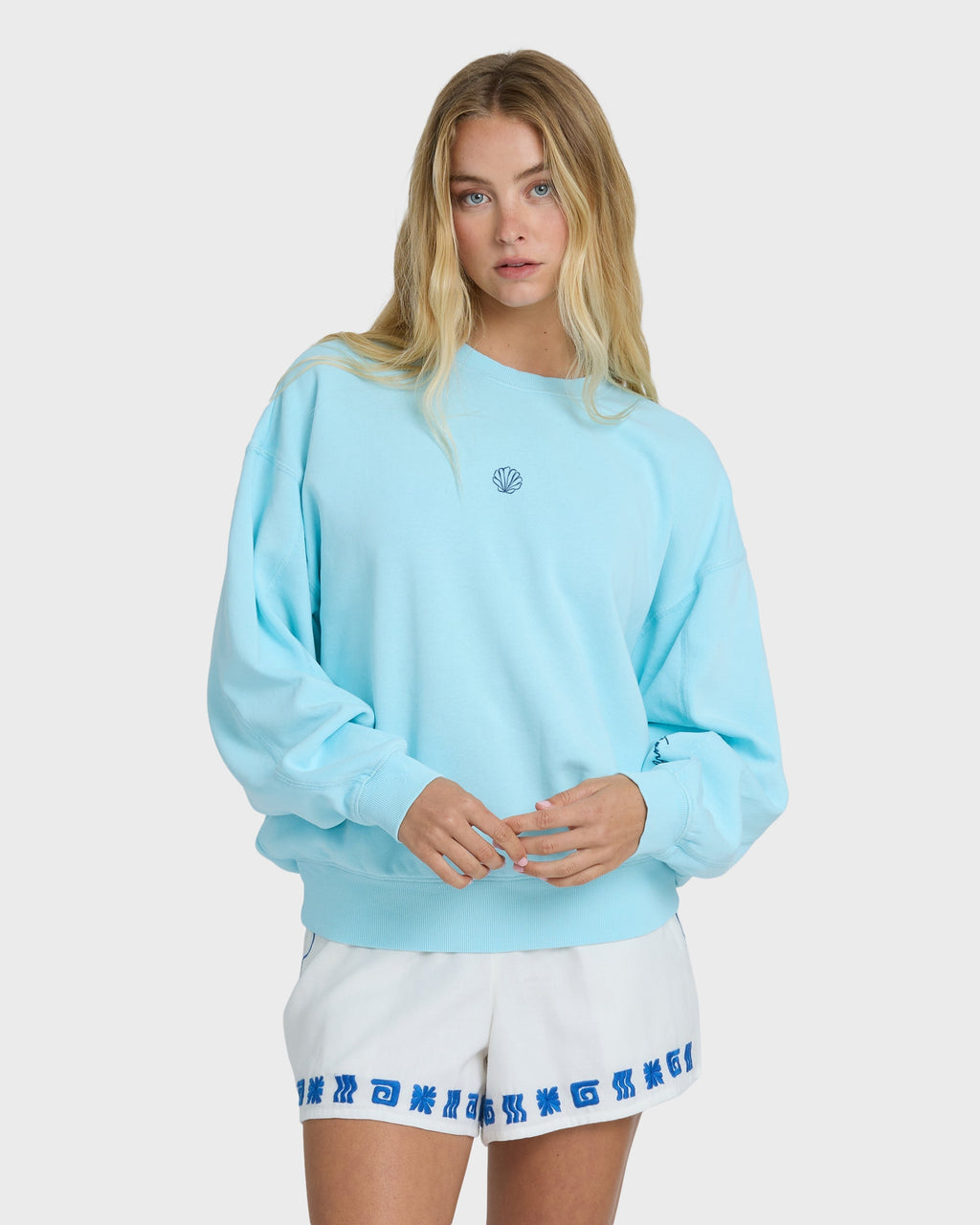 Sanibel Kendal Crewneck Sweatshirt - Pool Blue