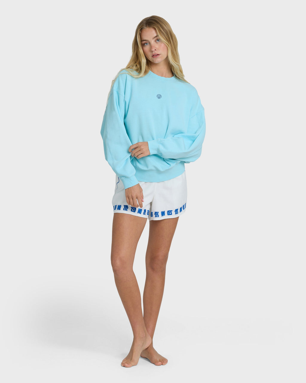 Sanibel Kendal Crewneck Sweatshirt - Pool Blue