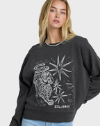 Echo Crewneck Sweatshirt - Black Sands