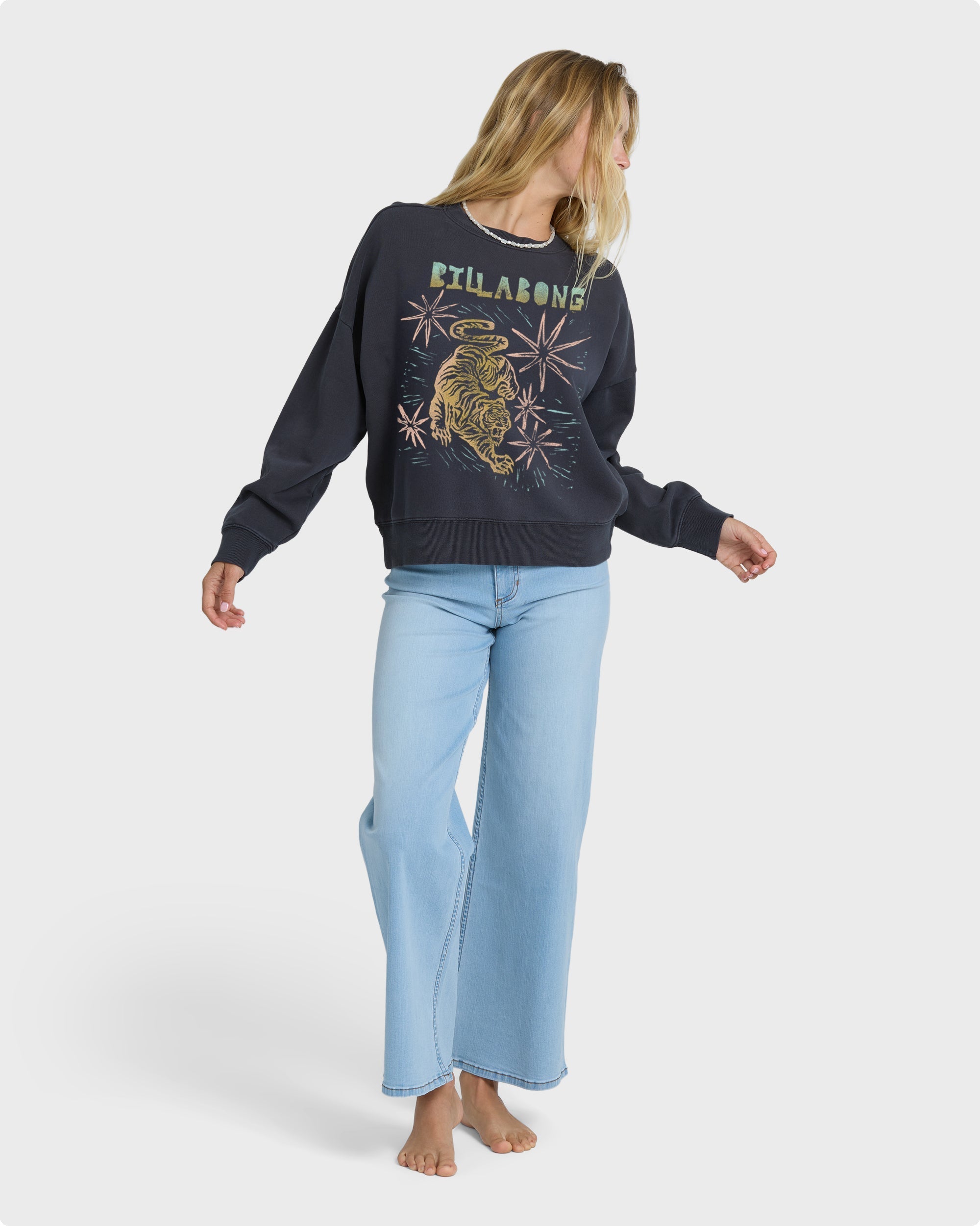 Echo Crewneck Sweatshirt - Black Sands