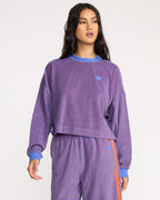 A/Div Waves For Days Terry Crewneck Sweatshirt - Iris