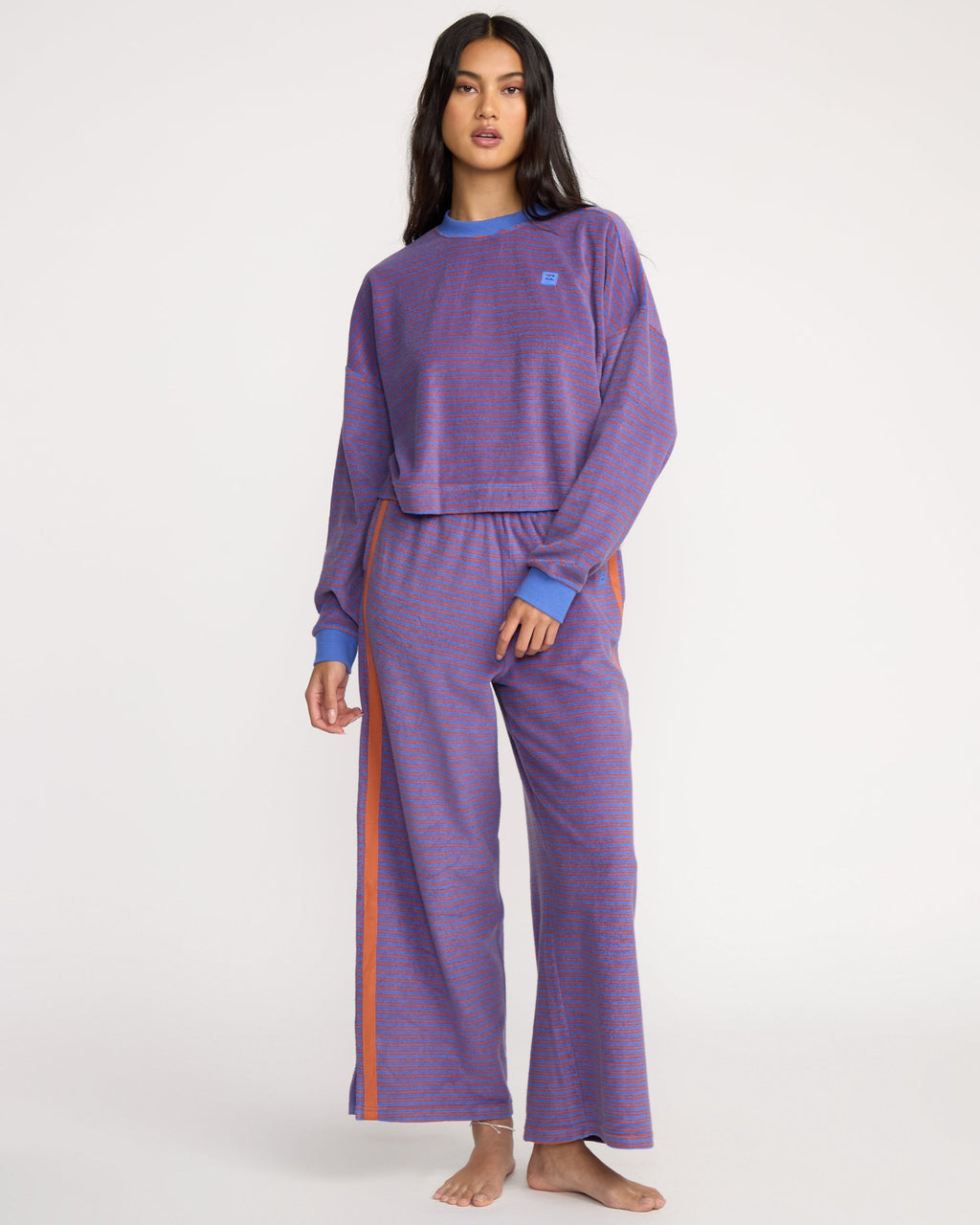 A/Div Waves For Days Terry Crewneck Sweatshirt - Iris
