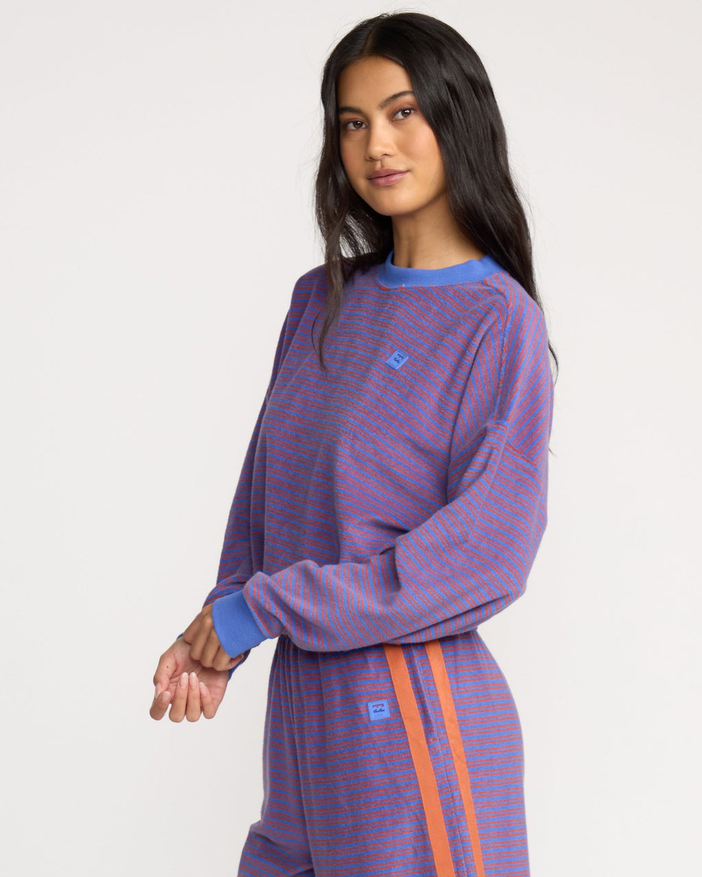 A/Div Waves For Days Terry Crewneck Sweatshirt - Iris