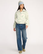 A/Div Barra Half Zip Sherpa Fleece - Green Haze