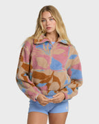 A/Div Barra Half Zip Sherpa Fleece - Oatmeal