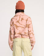 A/Div Barra Half Zip Sherpa Fleece - Rose Brown