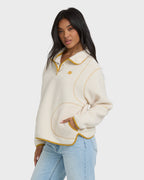 Streamer Half Snap Sherpa Fleece Pullover - Whitecap