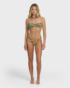 Des Tropiques V Bandeau Bikini Top - Black Multi