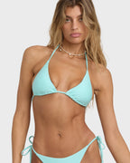 Tanlines Multi Triangle Bikini Top - Crystal Blue