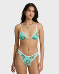 Last Summer Mini Slide Triangle Bikini Top - Ocean Spray