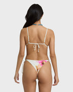 Sunny Shore Tall Slide Triangle Bikini Top - Salt Crystal