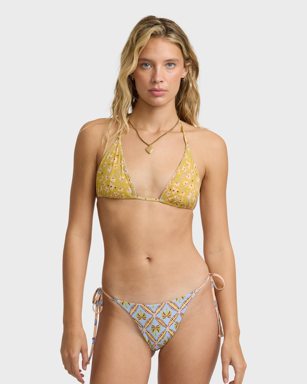 Soul Stoke Reversible Multi Triangle Bikini Top - Twilight Blue