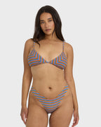 Tides Terry Charlie Fixed Triangle Bikini Top - Multi