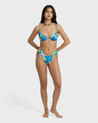 Agua Flores Leah Underwire Bikini Top - Blue Multi
