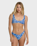 Le Love Scoop Tank Swim Tank Bikini Top - True Blue