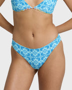Le Surf Reversible Lowrider Full Bikini Bottom - Orange Multi