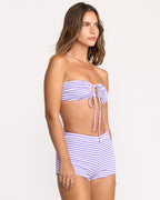 Josie Summer Hi Yd Boyshort Bikini Bottom - Purple Punch