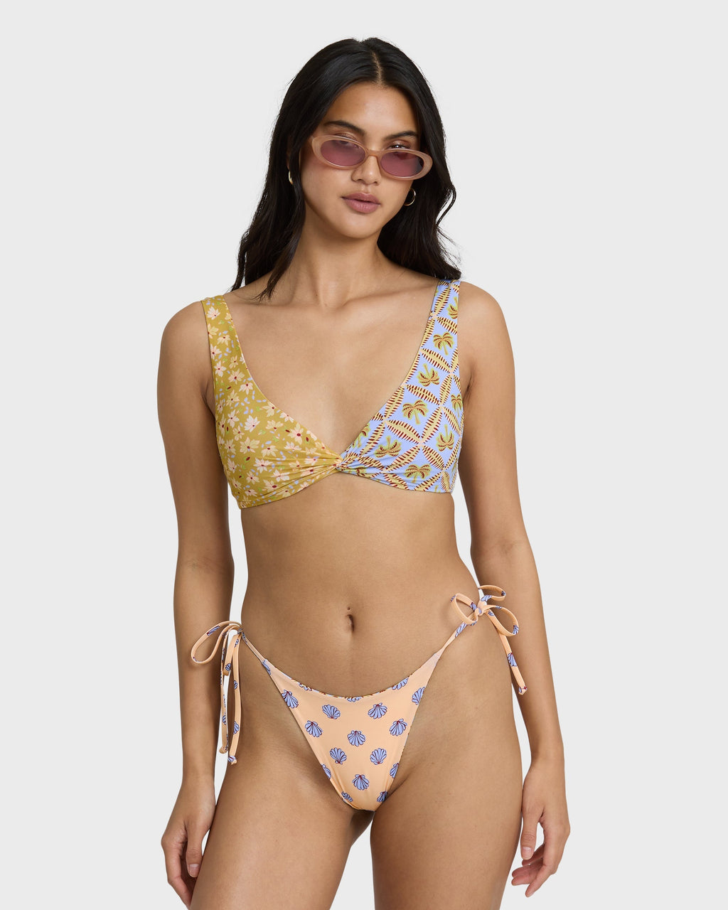 Soul Stoke Reversible Tie-side Hike Medium Bikini Bottom - Twilight Blue