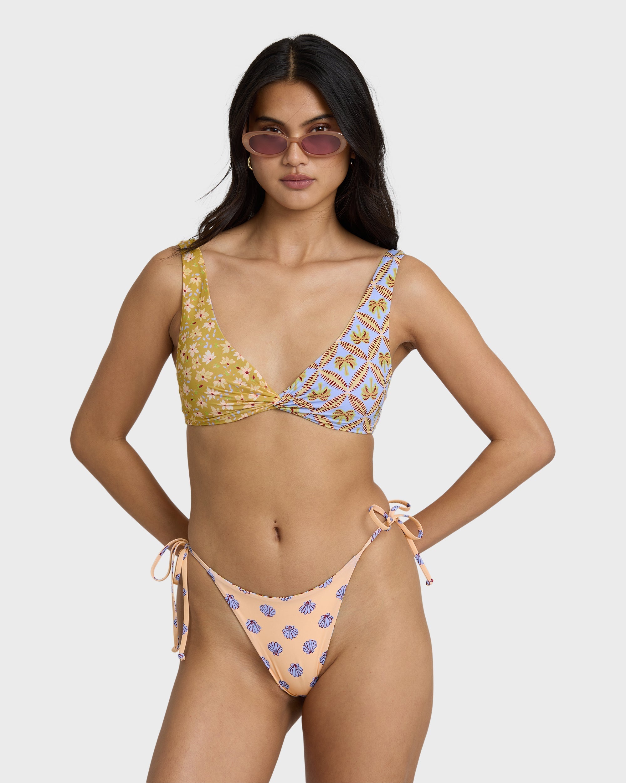 Soul Stoke Reversible Tie-side Hike Medium Bikini Bottom - Twilight Blue