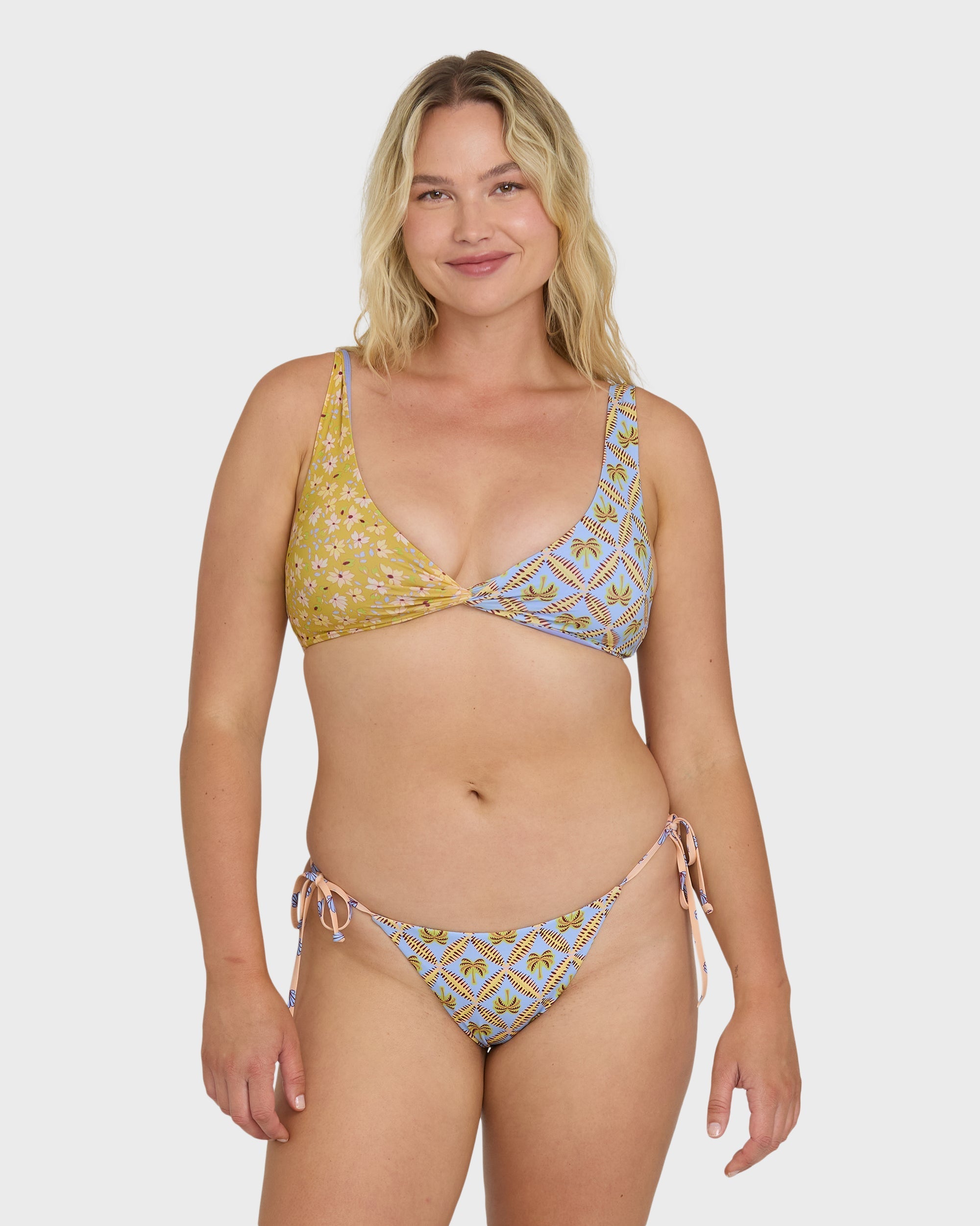 Soul Stoke Reversible Tie-side Hike Medium Bikini Bottom - Twilight Blue