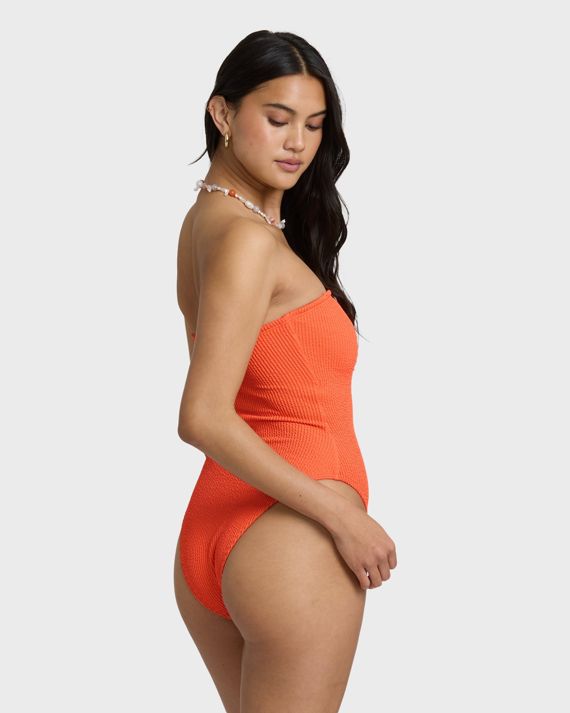 Summer Hi Tully One-piece Swimsuit - Hot Coral