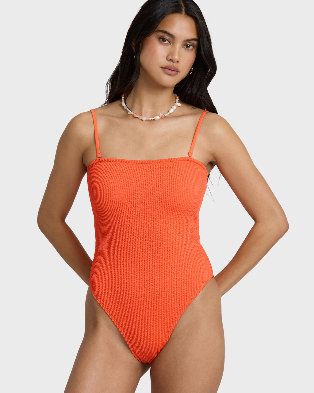 Summer Hi Tully One-piece Swimsuit - Hot Coral
