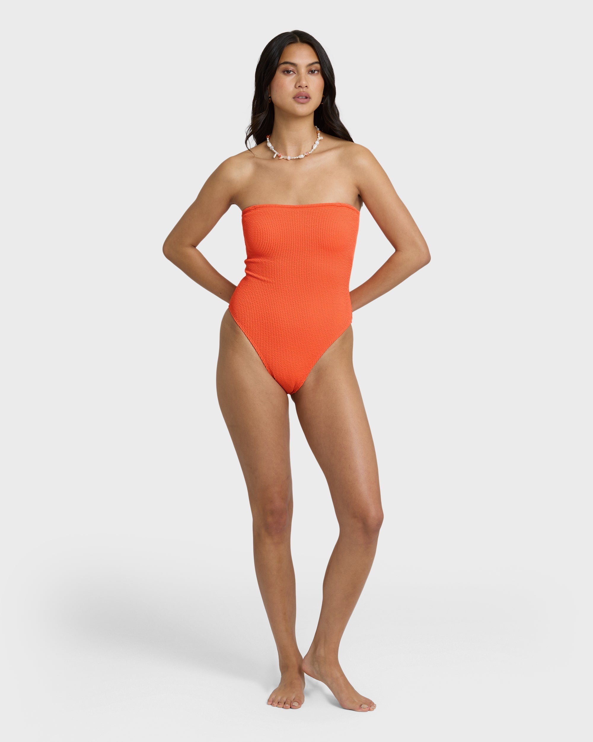 Summer Hi Tully One-piece Swimsuit - Hot Coral