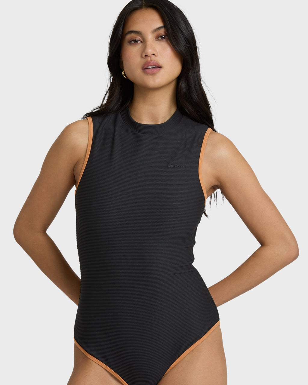 Tanlines High Neck Glider One-piece Swimsuit - Black