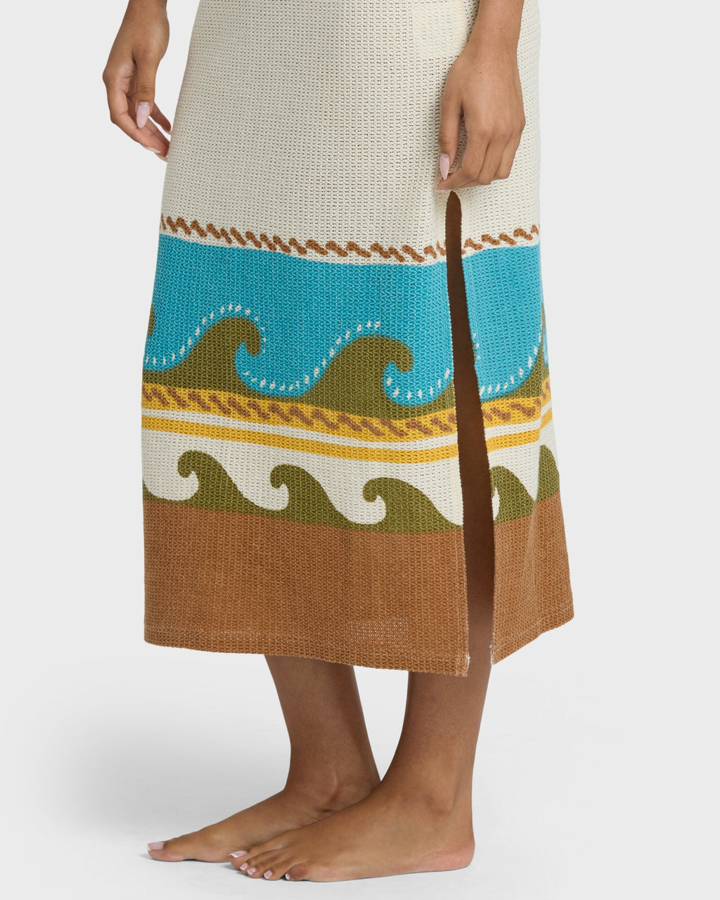 Solar Babe Midi Dress - Caramel Cafe