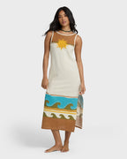 Solar Babe Midi Dress - Caramel Cafe