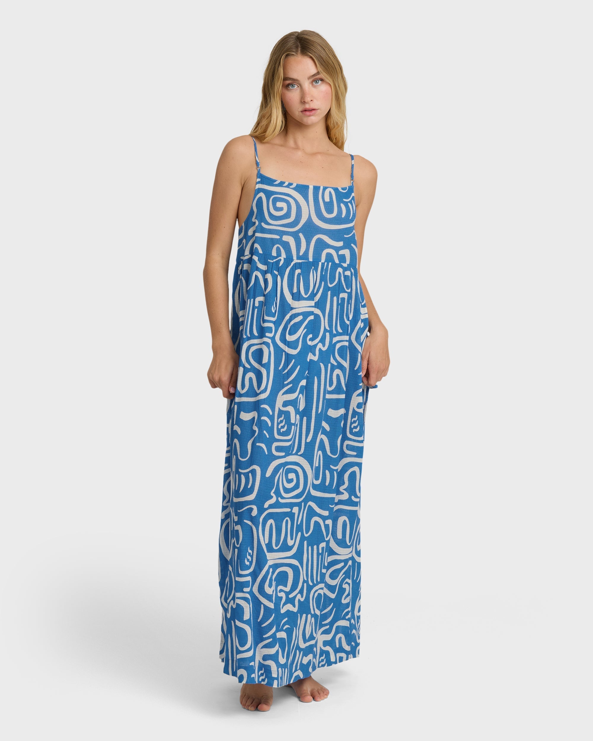 Juno Maxi Dress - True Blue