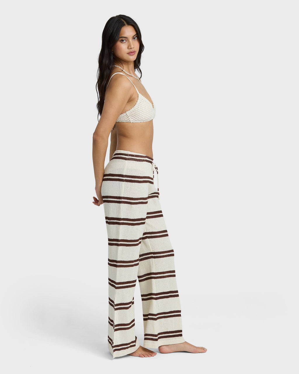 Hot Stripe Pants - Teak