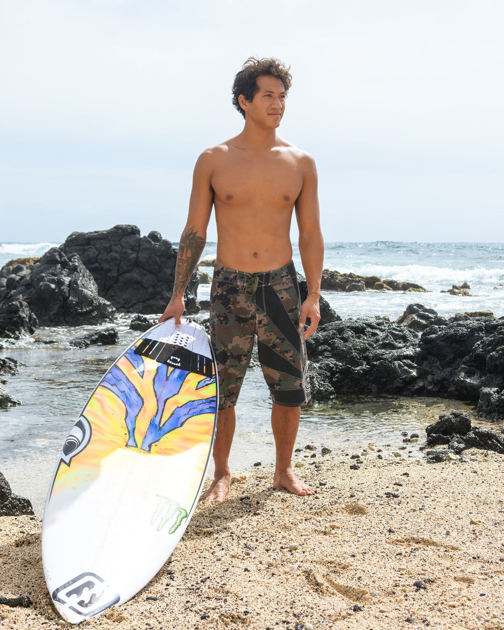A.I. Rising Sun Pro 22 Boardshorts - Dark Olive