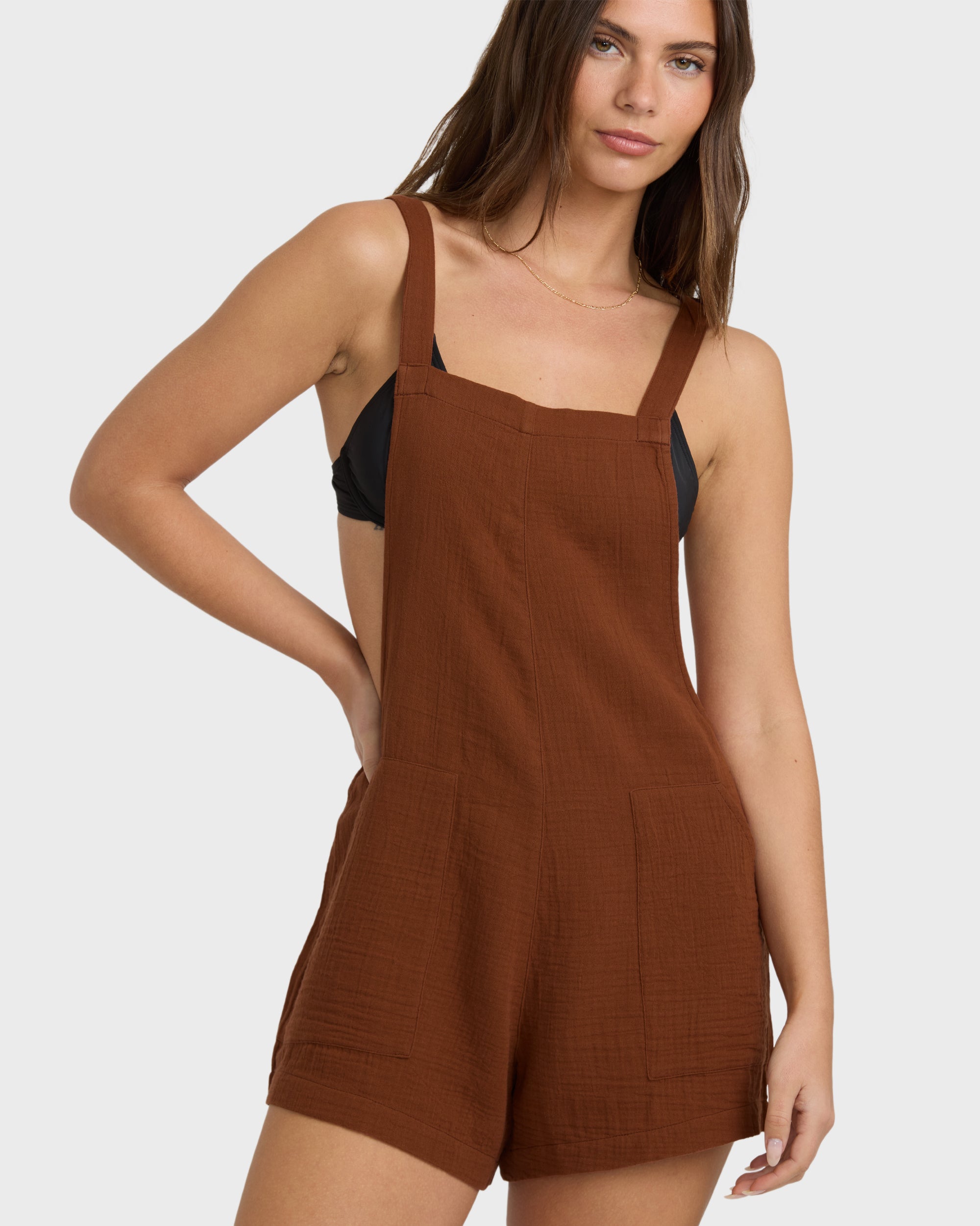 Beach Crush Romper - Cowhide