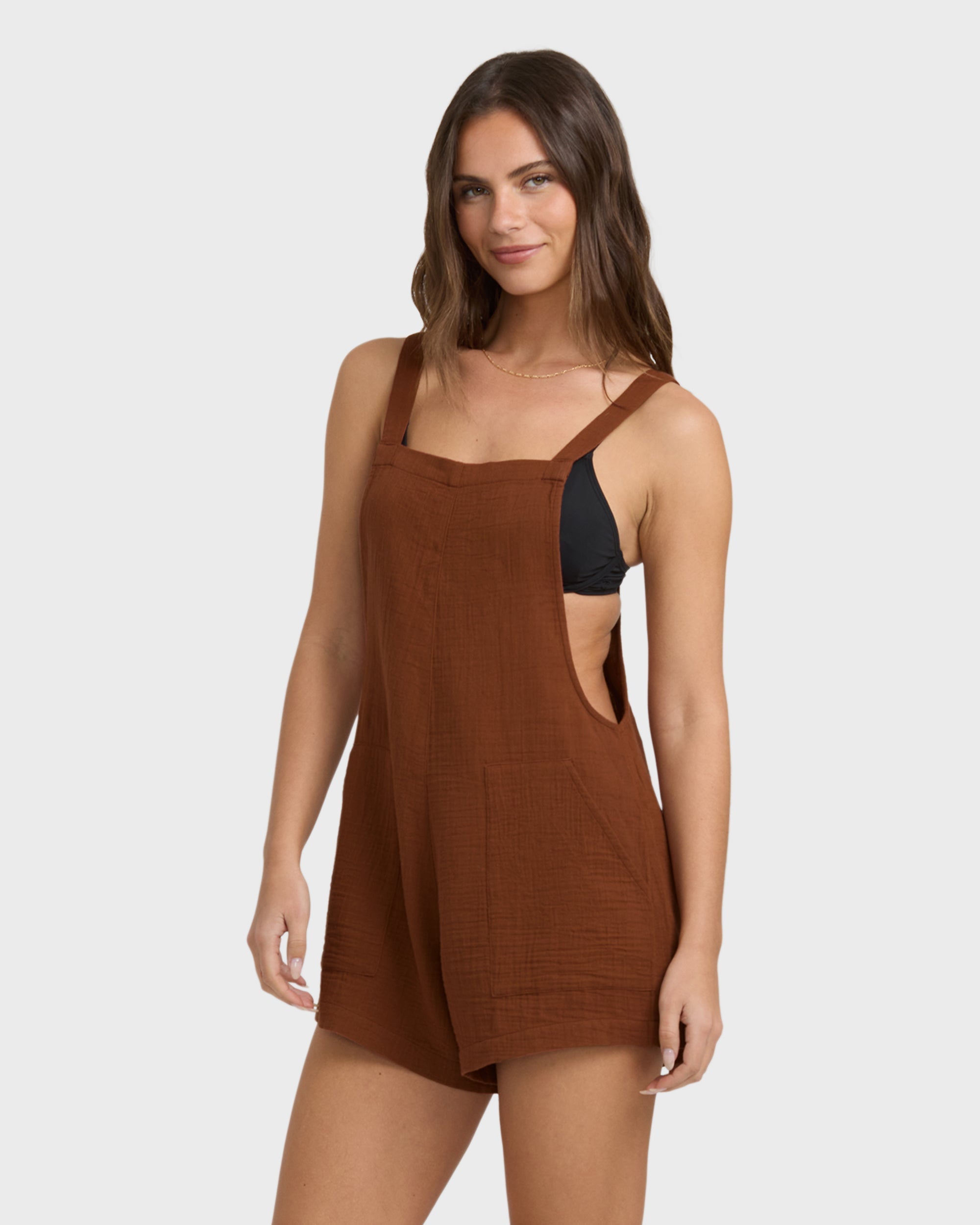 Beach Crush Romper - Cowhide