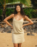 Summer Love Mini Slip Dress - Green Ash