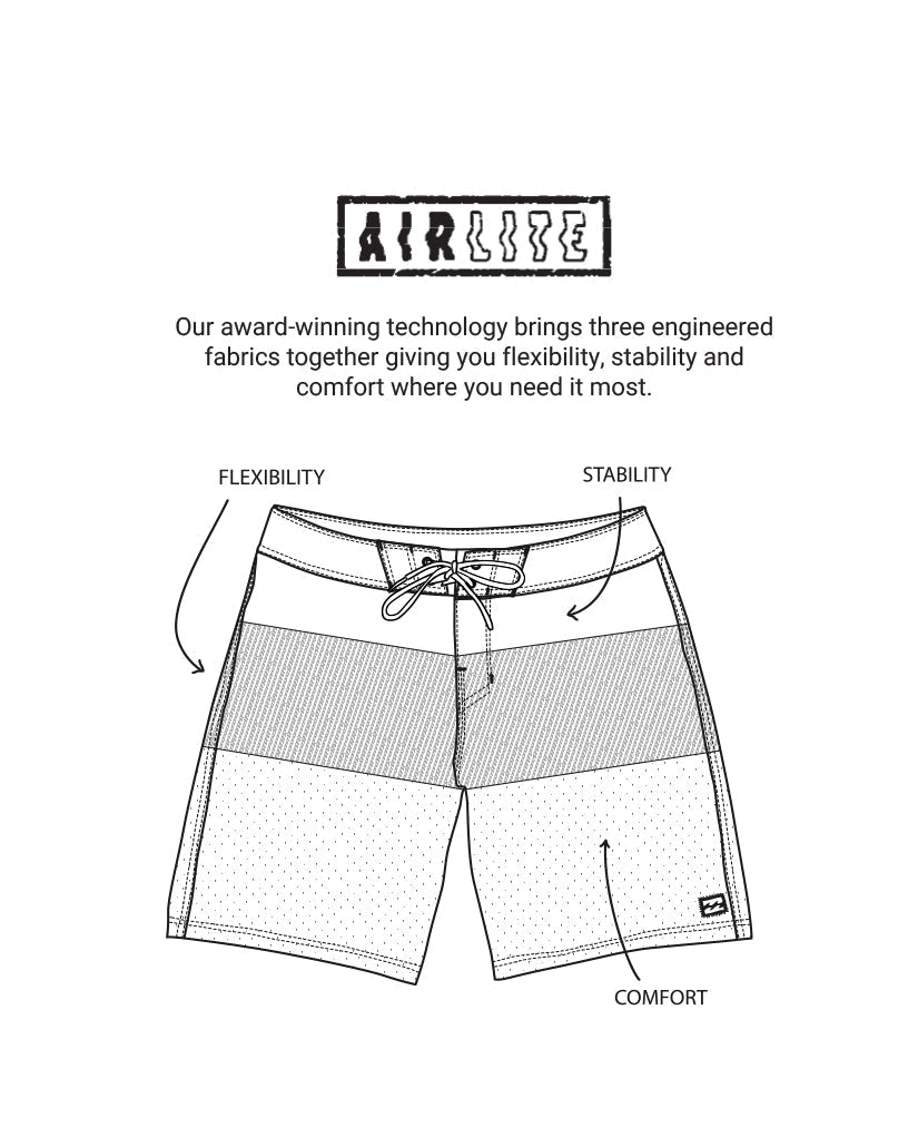 Sundays Airlite 19 Boardshorts - Green Ash