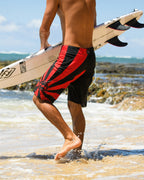 A.I. Rising Sun Pro 22 Boardshorts - Black/Red