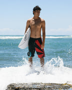 A.I. Rising Sun Pro 22 Boardshorts - Black/Red