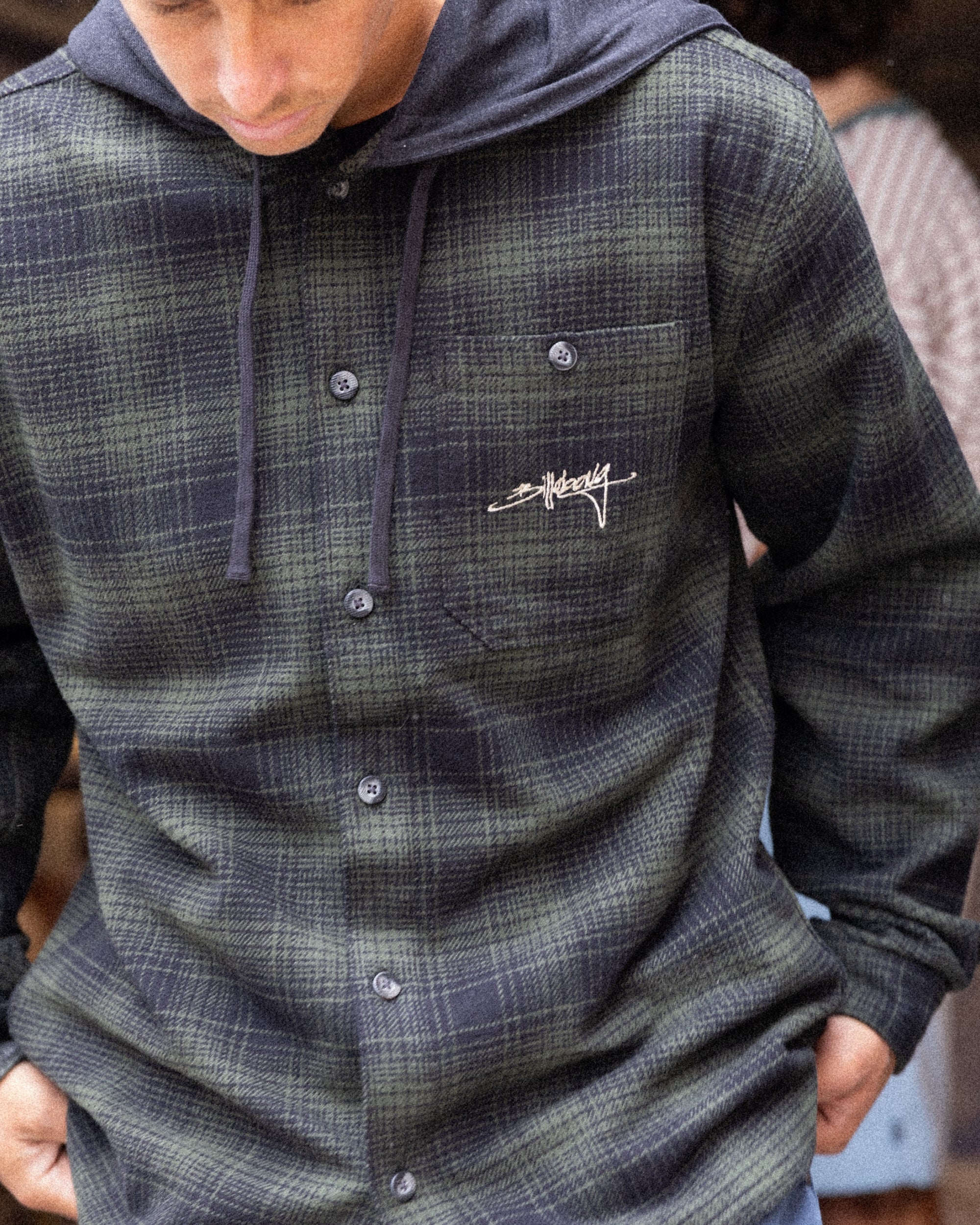 Baja Sur Flannel Shirt - Black