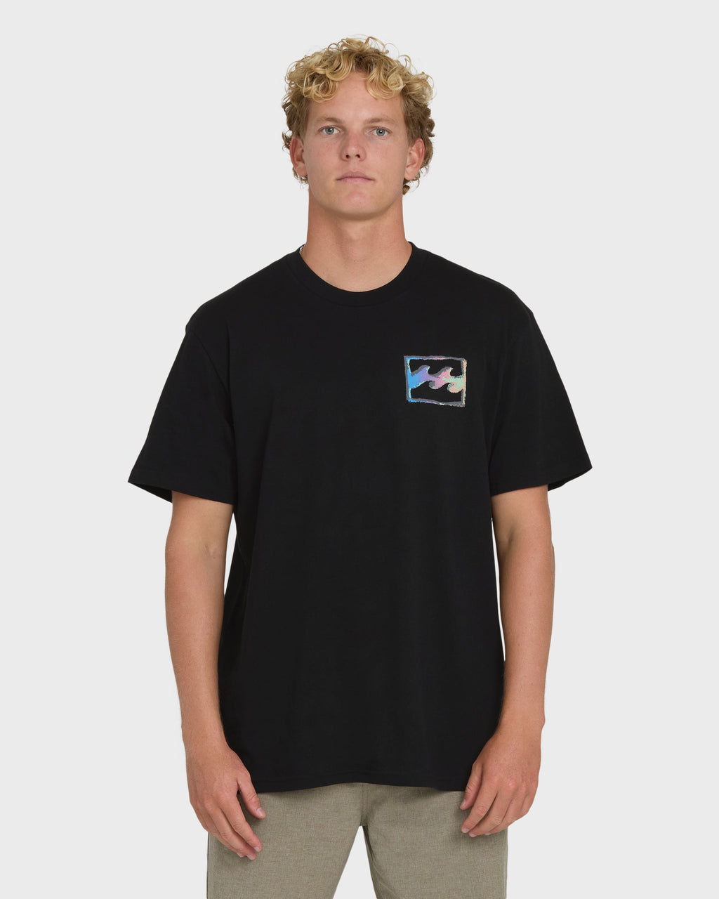 Crayon Wave Premium Short Sleeve T-Shirt - Black