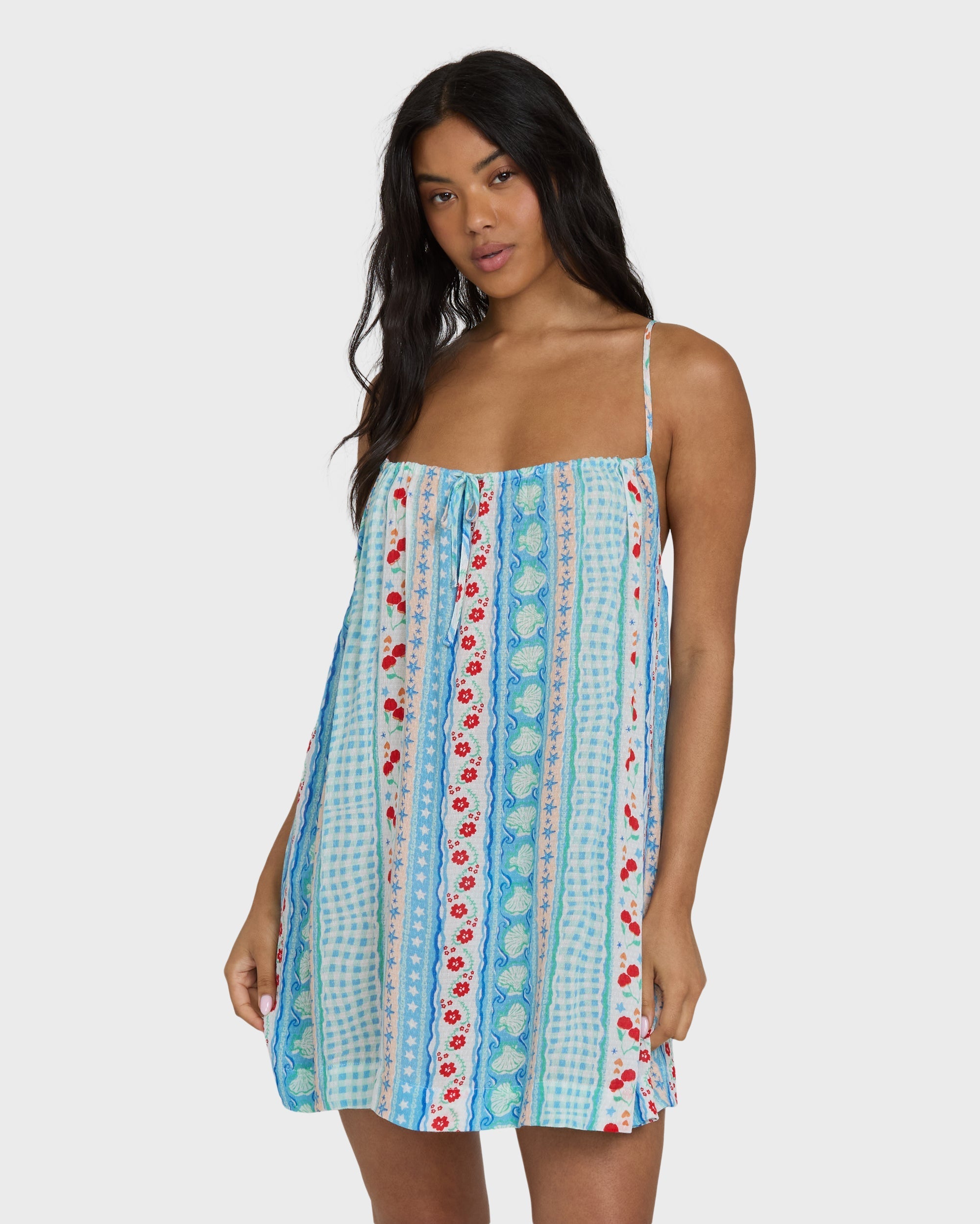 Beach Song Printed Cover-Up - Dream Blue