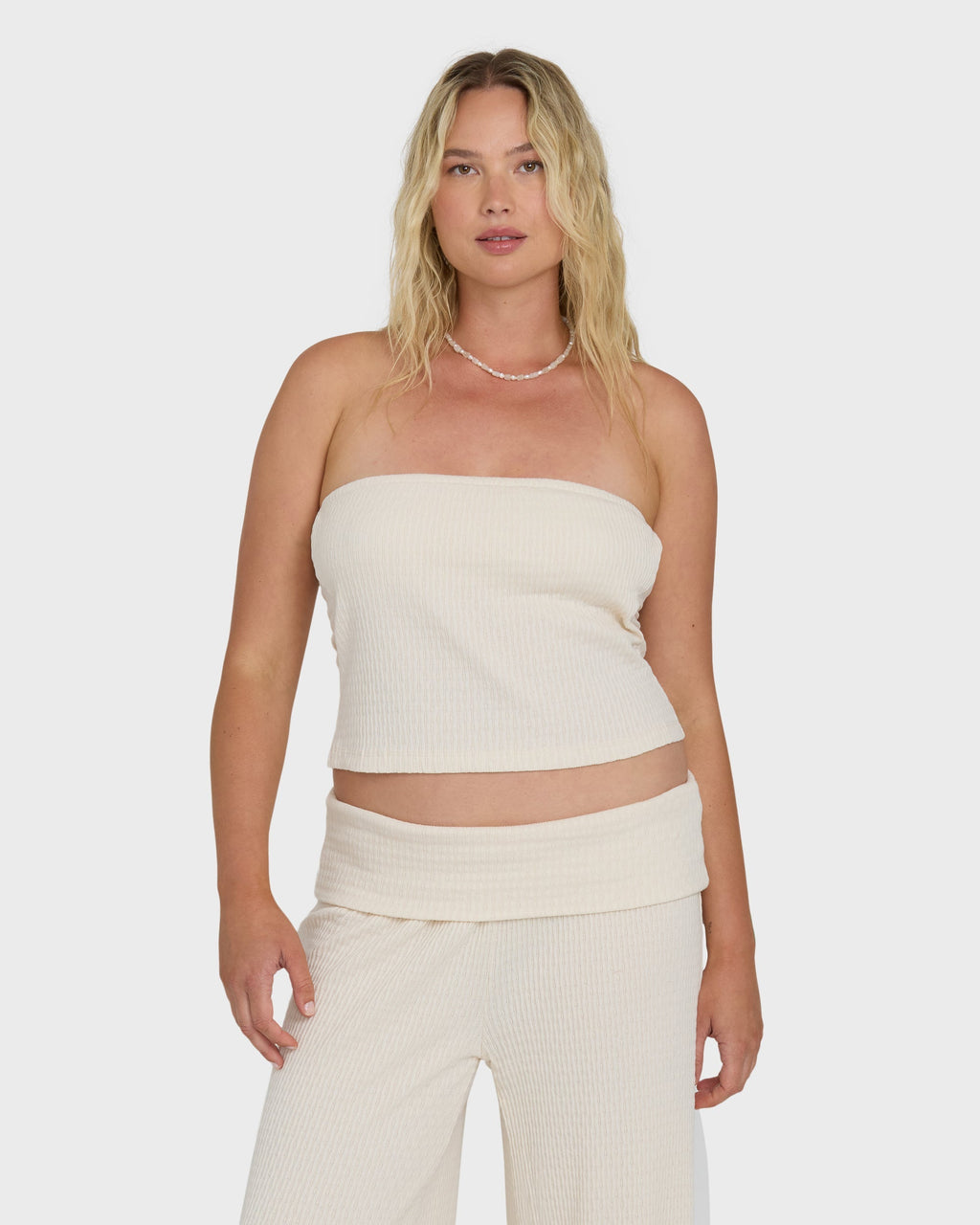 Sweet Coast Tube Top - White Cap