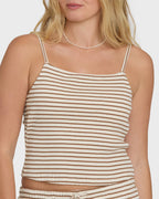 Easy Livin Tank Top - Brown Stone