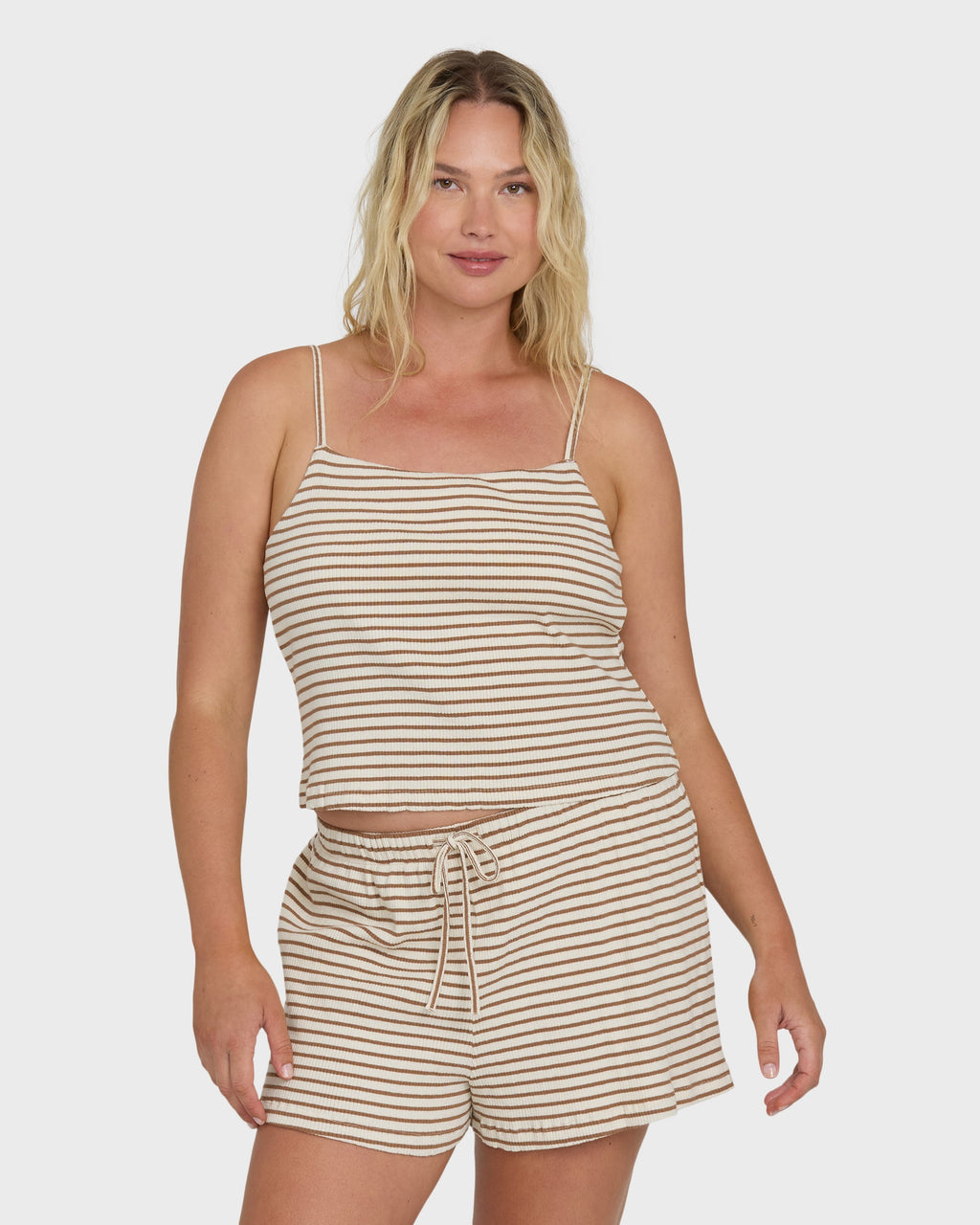 Easy Livin Tank Top - Brown Stone