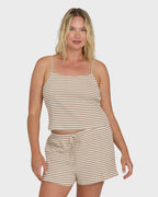 Easy Livin Tank Top - Brown Stone