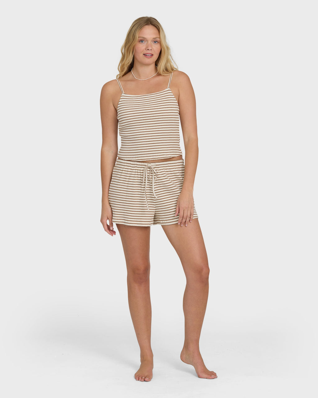 Easy Livin Tank Top - Brown Stone