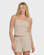 Easy Livin Tank Top - Brown Stone