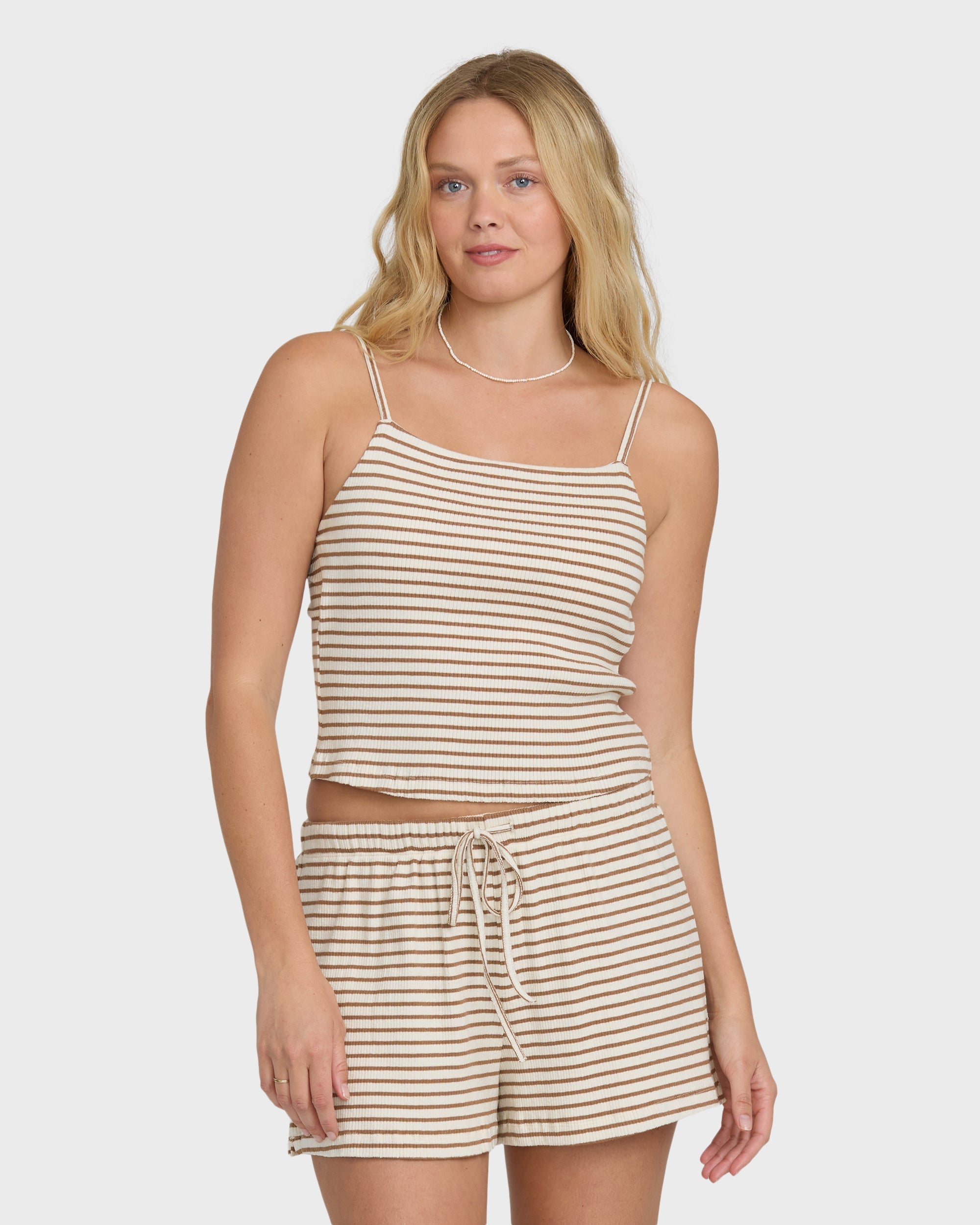 Easy Livin Tank Top - Brown Stone