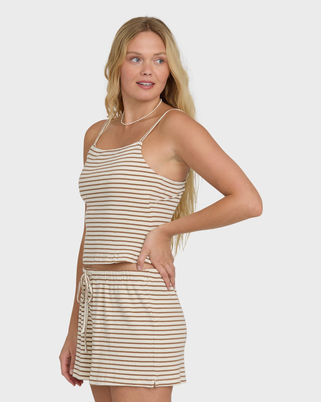 Easy Livin Tank Top - Brown Stone